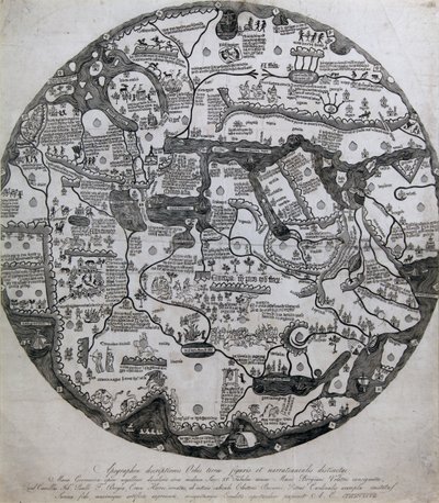 Borgia-Weltkarte von Unknown Artist