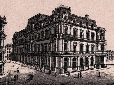 Boston, USA: Blick auf das Postamt. in „Die Welt illustriert 168 Ansichten“. Undatiert (spätes 19. Jahrhundert) von Unknown artist