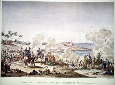 Ägyptenfeldzug (1798-1801), Napoleon in Ägypten: Schlacht von Abukir, 25. Juli von Unknown artist