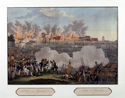 Eroberung von Regensburg, Napoleonischer Krieg, 23. April von Unknown artist