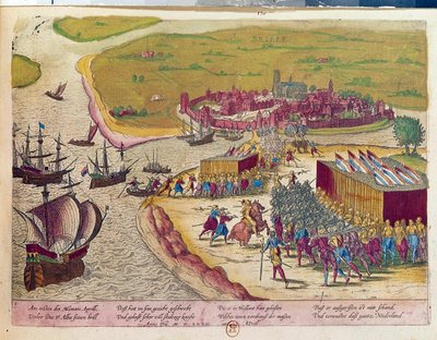 Eroberung des Forts von Brielle im Jahr 1572. Gravur des 17. Jahrhunderts. B.N. Paris von Unknown artist