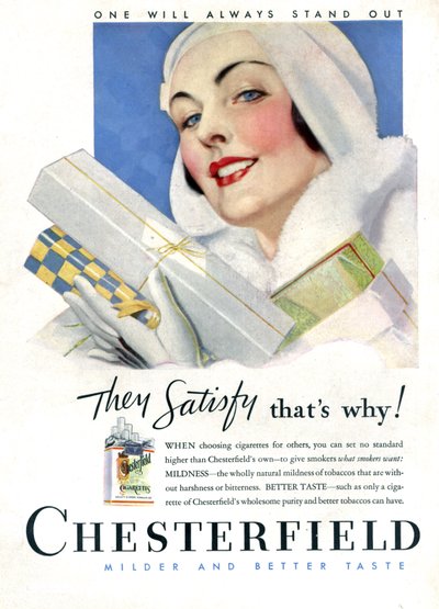 Zigarette Chesterfield von Unknown Artist