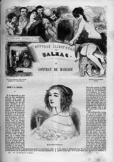 Titelblatt für den Roman „Der Ehevertrag“ von Unknown artist