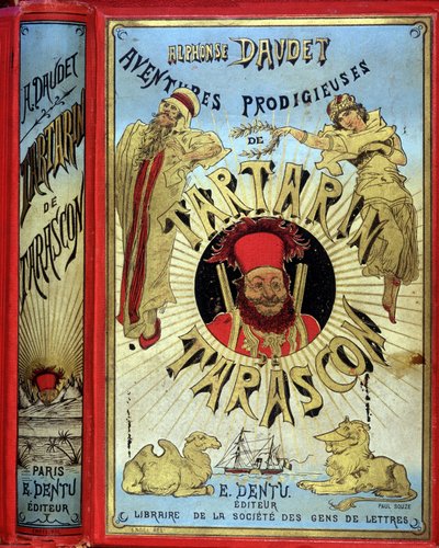 Cover von Daudets „Die wunderbaren Abenteuer des Tartarin de Tarascon“. von Unknown artist