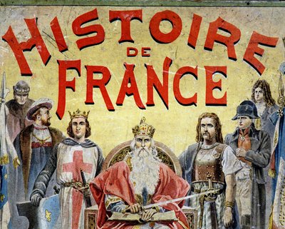 Buchcover „Geschichte Frankreichs“ mit historischen Figuren von Unknown artist