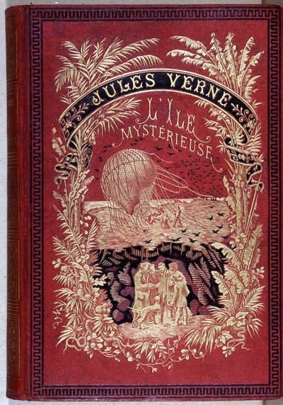 Buchcover „Die geheimnisvolle Insel“ von Jules Verne von Unknown artist