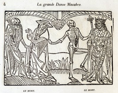 Totentanz - Gravur von Unknown artist