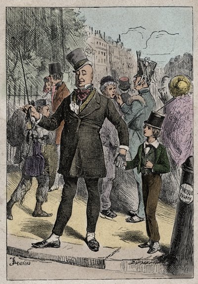 David Copperfield und Mr. Micawber, Illustration aus 