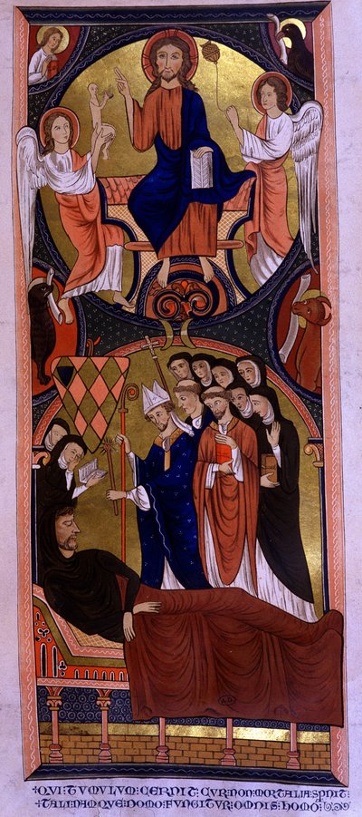 Tod von Guillaume des Barrés, Graf von Rochefort, Großseneschall von Philippe Auguste, 1232 oder 1233. von Unknown artist