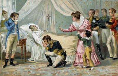Tod von Napoleon I. (1769-1821) auf St. Helena am 5. Mai 1821. von Unknown artist