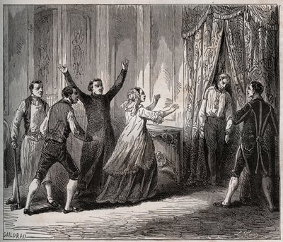 Tod des Prinzen von Condé (Louis VI Henri de Bourbon Condé) von Unknown artist
