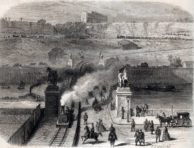 Abriss des Trocadero in Paris 1866 von Unknown artist
