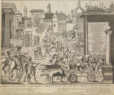Die große Mailänder Pest von 1630 von Unknown