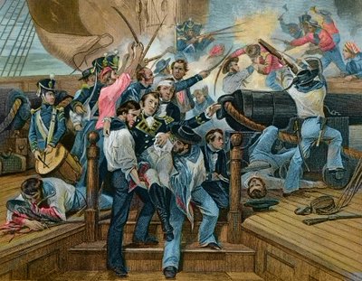 Gib das Schiff nicht auf - Anglo-Amerikanischer Krieg, die Vereinigten Staaten von Unknown artist