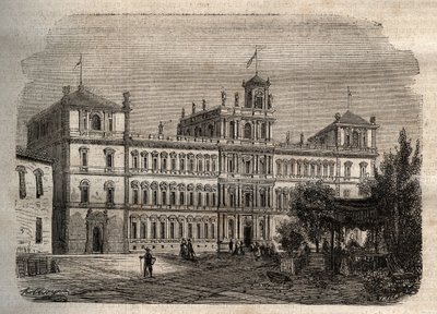 Herzogspalast von Modena im 19. Jahrhundert - Der Herzogspalast 1634 - Herzogspalast von Modena. von Unknown artist