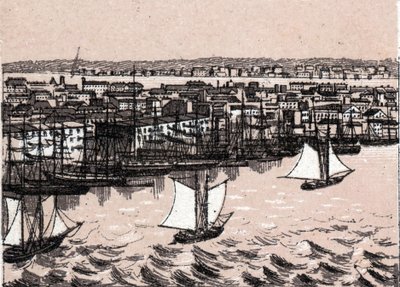 East River in New York, USA in „Die Welt illustriert 168 Ansichten“ von Unknown artist