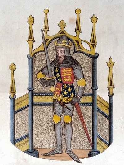 Edward III (1312-1377), König von England. Gravur aus dem frühen 19. Jahrhundert von Unknown artist