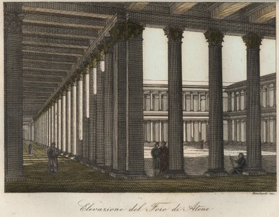 Erhebung des Forums in Athen von Unknown artist