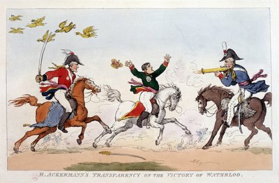 Englische Karikatur über Napoleon I. - in Napoleon I., Karikaturen, Dummysammlung. 1814 - 1815. B.H.V.P. von Unknown artist