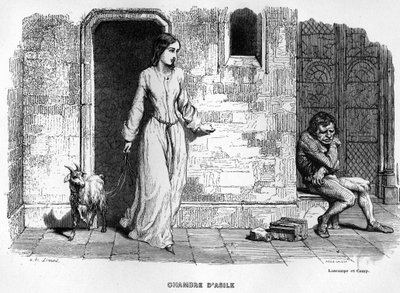 Esmeralda trifft Quasimodo - in Notre Dame de Paris von Unknown artist