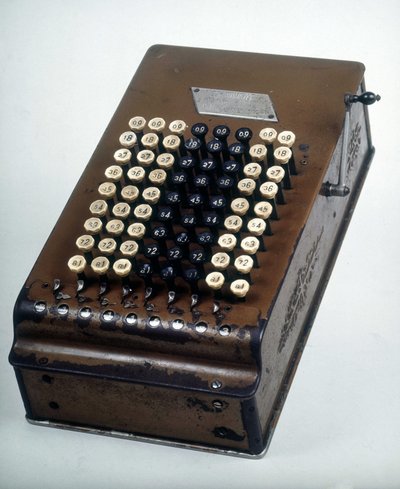 Felt-Rechner: Der Comptometer von Unknown artist