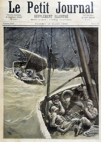 Fischer von Neufundland - in „Le Petit Journal“ vom 19.03.1892 von Unknown artist
