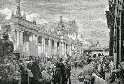 Deutsches Kaiserreich oder Zweites Reich (1871-1918): Sozialistische Demonstration auf dem Berliner Marktplatz, 25. Februar von Unknown artist