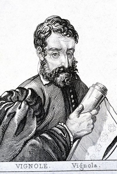 Giacomo Barozzi, genannt il Vignola, in Französisch Le Vignole (1507 - 1573) italienischer Architekt von Unknown artist