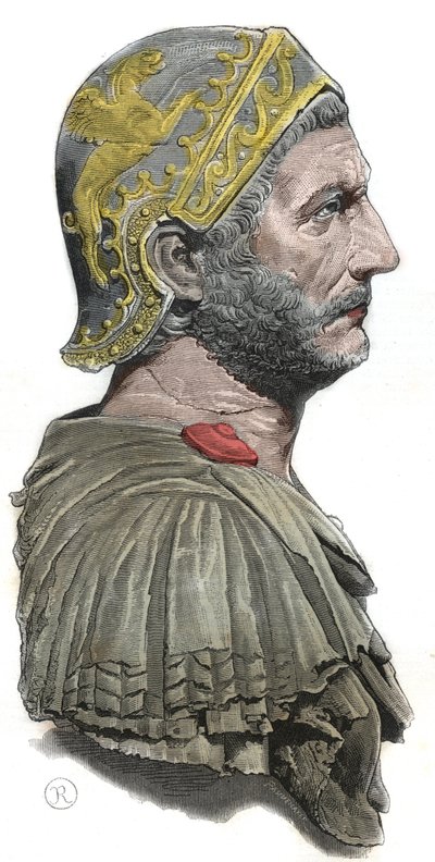 Hannibal - Porträt von Hannibal oder Annibal Barca (ca. 247-183 v. Chr.), karthagischer General und Staatsmann von Unknown artist