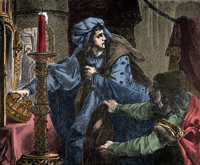 Helene Kottanner (Kottanerin, Kottannerin) (1439-1440) stiehlt die königliche Krone von St. Stephan (Heilige ungarische Krone) 1440 von Unknown artist