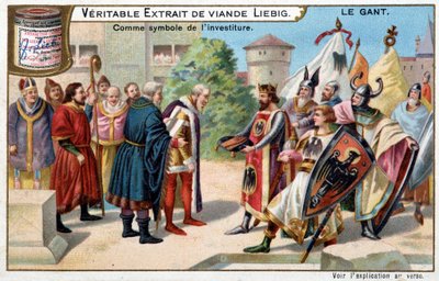 Geschichte des Handschuhs: der Handschuh als Symbol der Investitur von Unknown artist