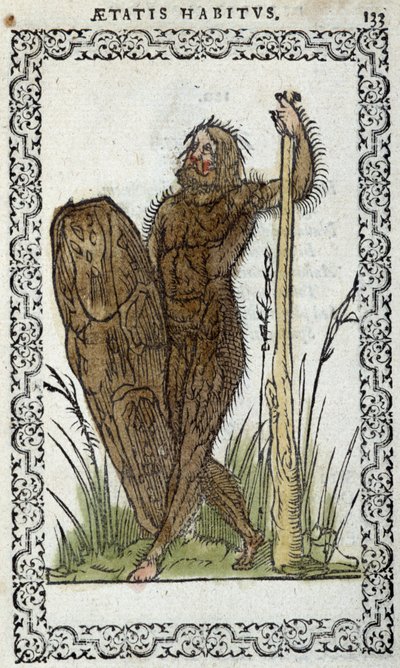 Homme sauvage - in Habits et effigies von Jean Sluperius von Unknown artist
