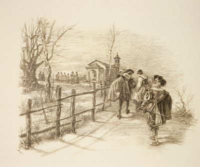 Illustration für Alessandro Manzonis Roman I Promessi Sposi von Unknown artist