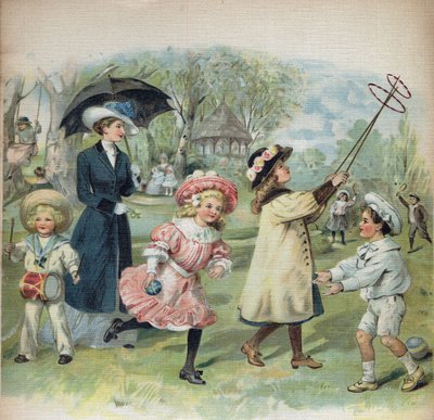 Illustration in „La jour de Ginette et Raymond“, Anfang 20. Jahrhundert von Unknown Artist