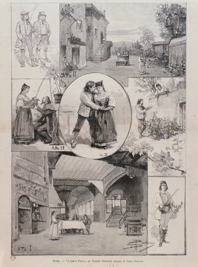 Illustrationen für die Oper L