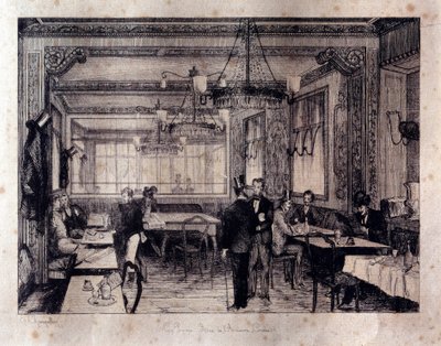 Innenansicht des Cafés Le Procope in der Rue de l