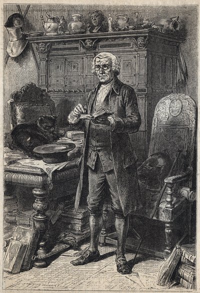 Jonathan Oldenbuck - 19. Jahrhundert Illustration für den Roman „Der Antiquar“ von Walter Scott von Unknown artist