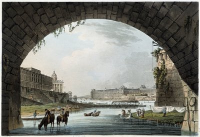 La Monnaie, 4 Nationen in Paris gesehen von J.C.Mats, veröffentlicht von W.Miller in London-1806 von Unknown artist