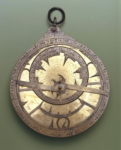 Lateinisches Astrolabium, verwendet in Italien und Südeuropa zu Beginn des 14. Jahrhunderts von Unknown artist