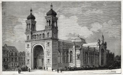 Le Palais Rameau (1878-1881) in Lille - Gravur von 1884 von Unknown artist