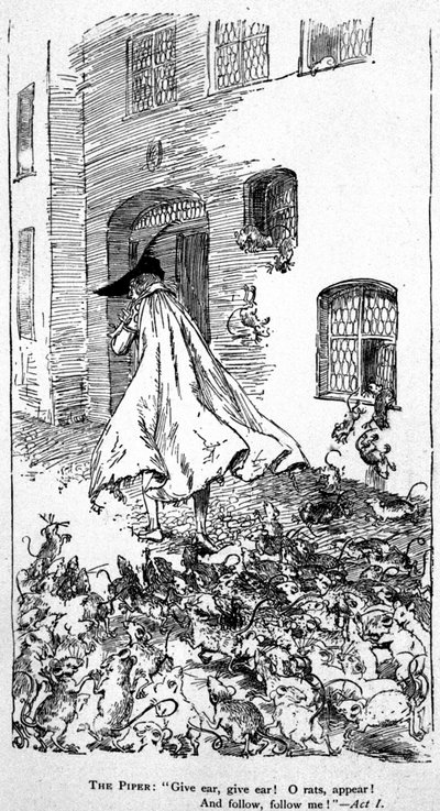 Legende vom „Rattenfänger von Hameln“ von Unknown artist