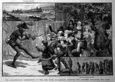 Legende vom „Rattenfänger von Hameln“ von Unknown artist
