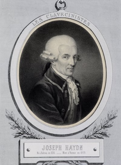 Medallion-Porträt des Musikers Franz Joseph Haydn (1732-1809) von Unknown artist
