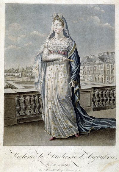 Madame die Herzogin von Angoulême (Marie Thérèse oder Madame Royale) von Unknown artist
