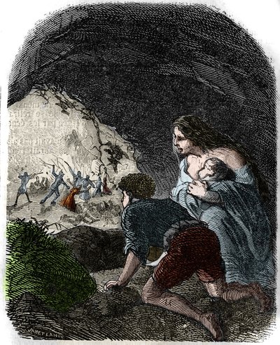 Massaker an den Waldensern im 16. Jahrhundert. von Unknown artist