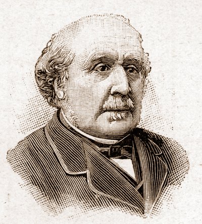 Mitglieder der Académie Française im Jahr 1895: Porträt von Albert, Herzog von Broglie (1821-1901), französischer Historiker und Politiker. von Unknown artist