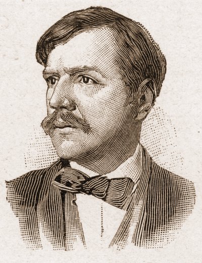 Mitglieder der Académie Française im Jahr 1895: Porträt von Paul Bourget, französischer Schriftsteller. von Unknown artist