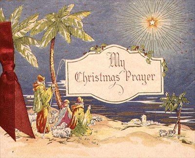 "Mein Weihnachtsgebet", Weihnachtskarte von Unknown artist