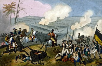Napoleon in der Schlacht von Marengo gegen die Österreicher, Juni 1800 von Unknown artist