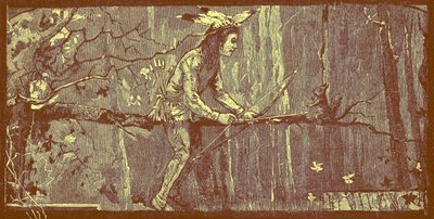 Indianische Legende, in der ein Junge Weisheit von einem Eichhörnchen lernt von Unknown artist